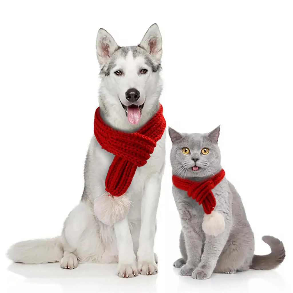 Wool Winter Pet Scarf – Cozy Neckwear for Dogs & Cats Pet Scarf SPOT