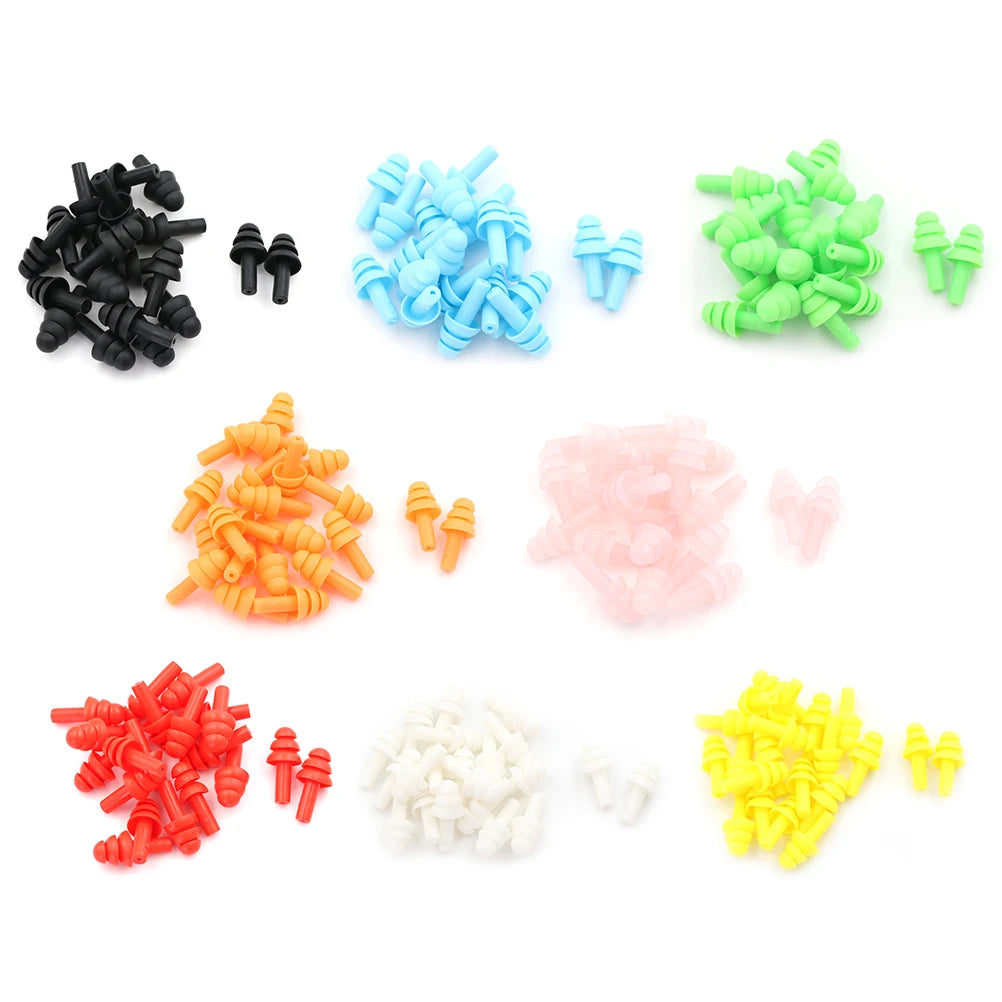 20-Pack Silicone Earplugs – Noise Blocking for Sleep & Study Silicone Earplugs SPOT
