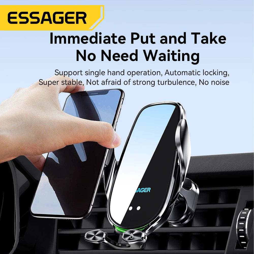 Essager 15W Qi Wireless Charger Car Mount – Air Vent Holder Wireless Car Charger Mount SPOT