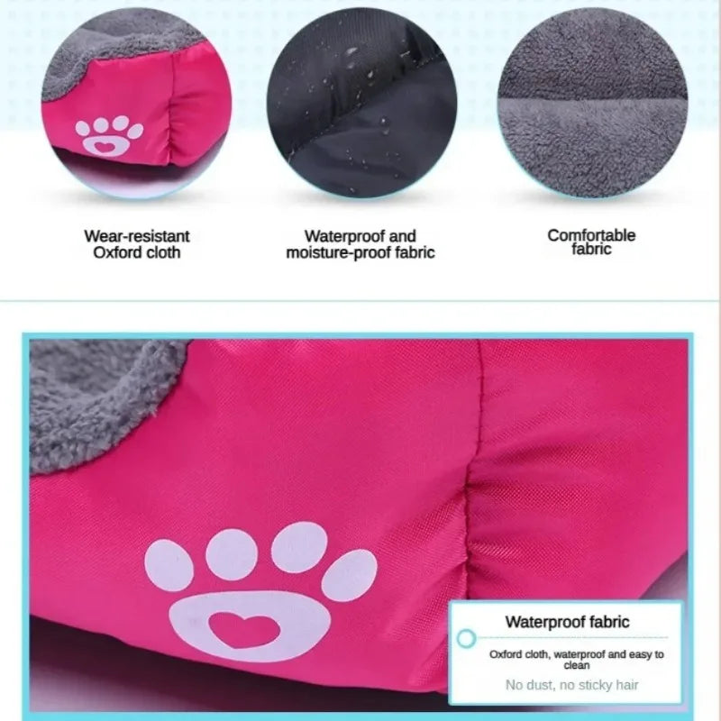 Soft Square Dog Sofa Bed – Warm Washable Pet Cushion Pet Sofa Bed SPOT
