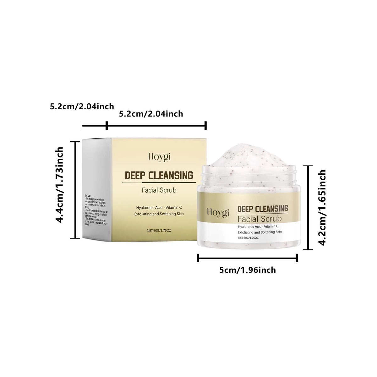 Hoygi Deep Cleansing Facial Scrub – Exfoliate & Hydrate 50g Facial Exfoliating Scrub SPOT