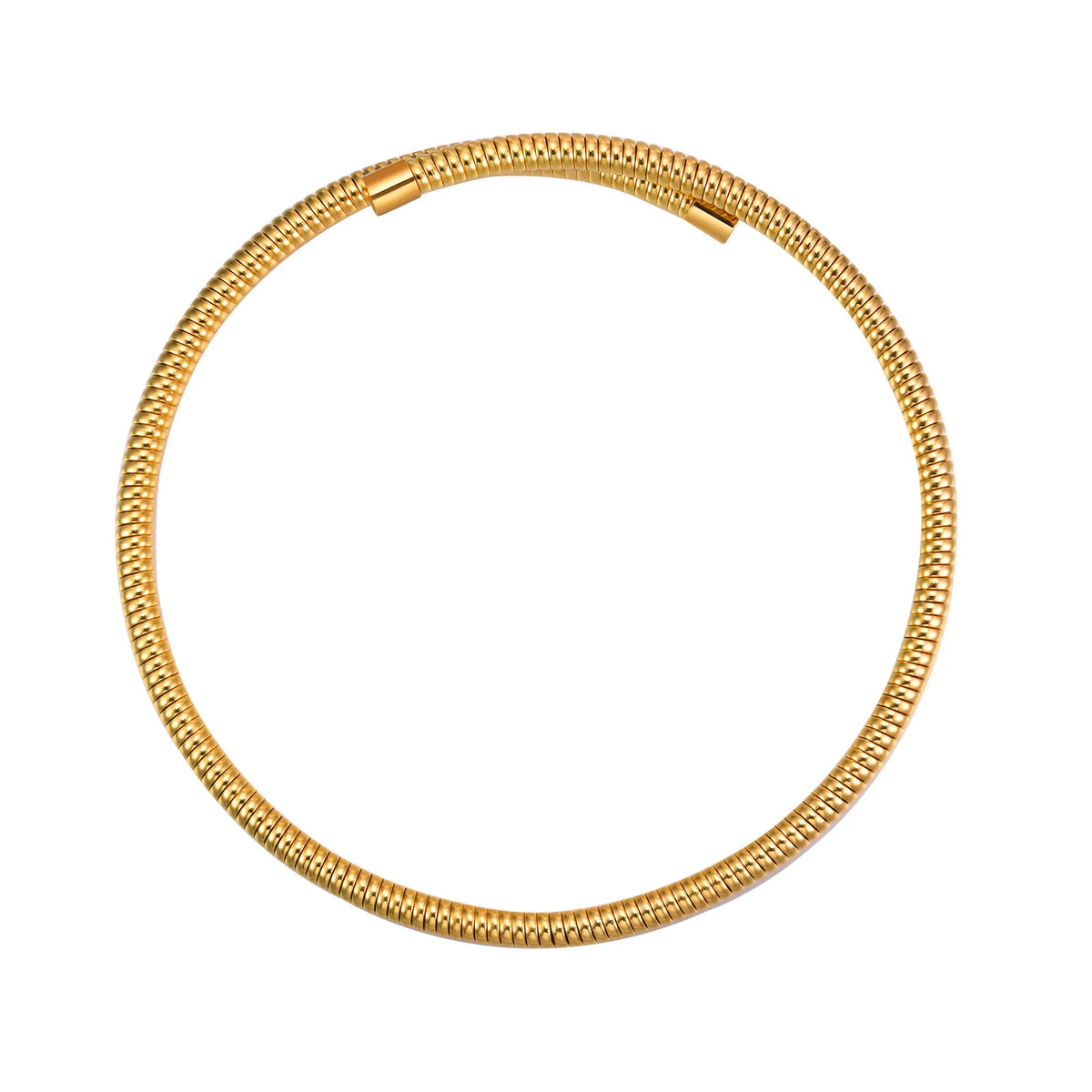 Meaeguet Snake Chain Choker Torque Necklace – Gold & Silver Choker Necklace SPOT NC-1595G