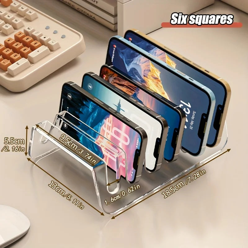 6/8-Cell Acrylic Tablet & Phone Charging Storage Rack Organizer Device Storage Rack SPOT