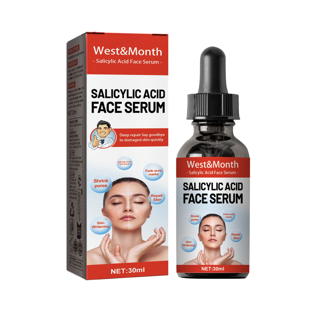 Salicylic Acid & Niacinamide Face Serum – Pore Minimizing 30ml Face Serum SPOT 30ml 1Pcs