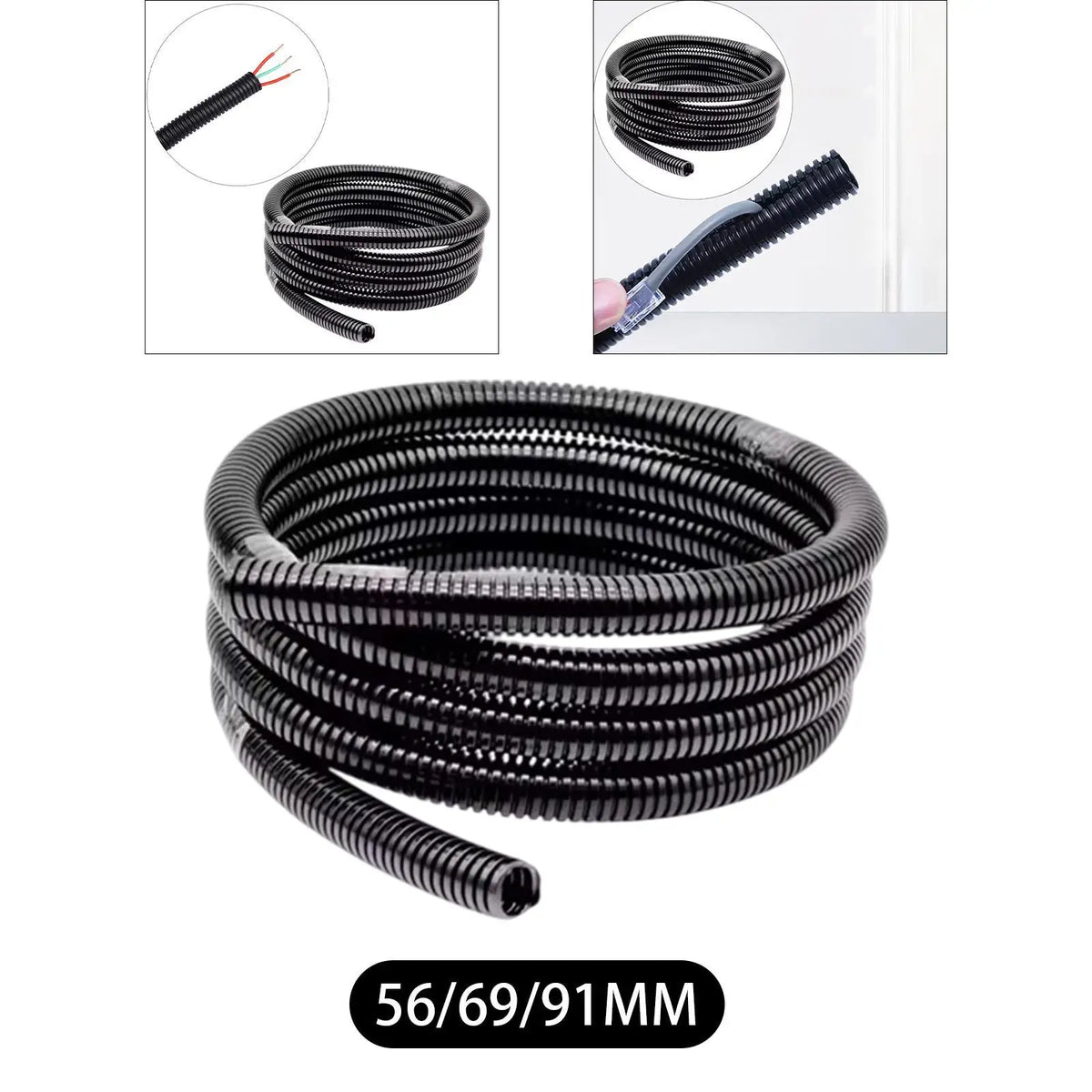 Flame Retardant Wire Sleeve – Flexible Corrugated Conduit Tubing Wire Conduit Sleeve SPOT