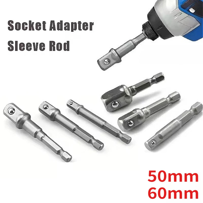 3-Pc Hex Shank Socket Adapter Set – 1/4" 3/8" 1/2" Drive Socket Adapter Set SPOT