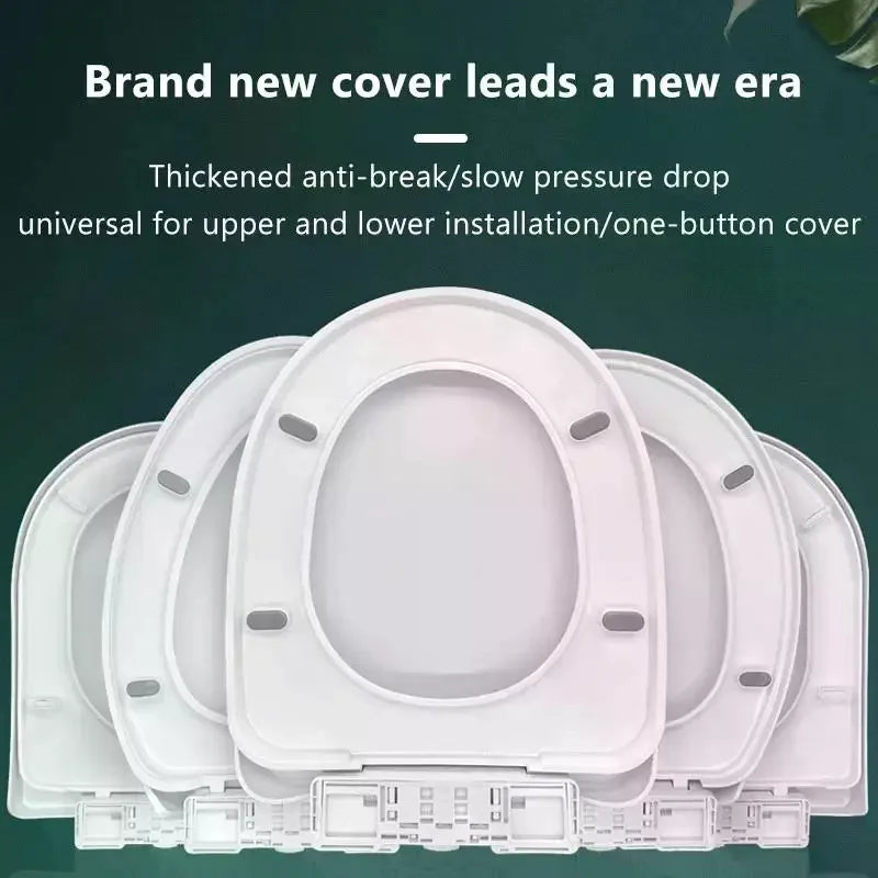 Universal Slow-Close Toilet Seat Cover – U/V/O Type PP Board Toilet Seat Cover SPOT