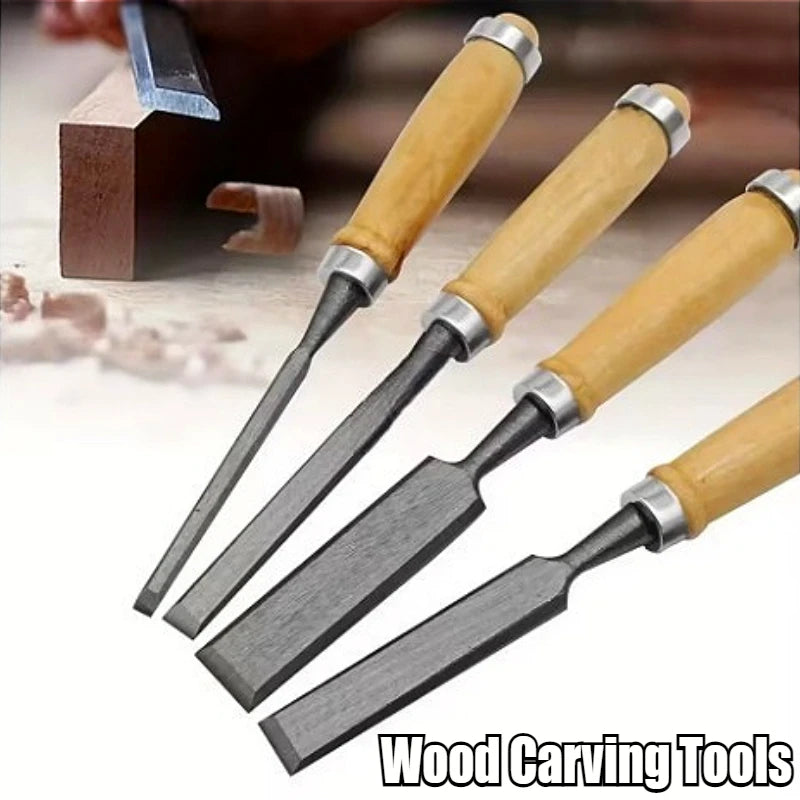 5-Piece Wood Chisel Set – Beech Handle, Chrome-Vanadium Wood Chisel Set SPOT