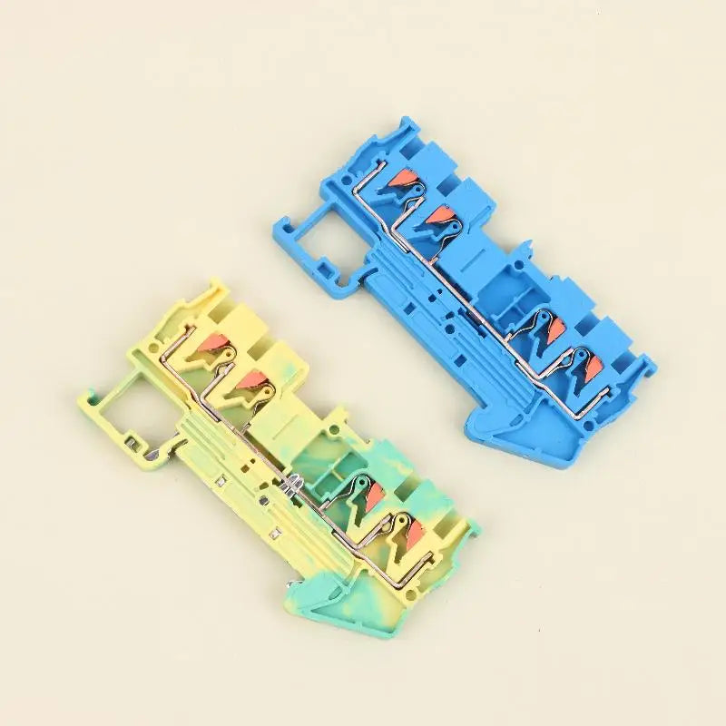 5-Pack PT2.5 Quattro Screwless Push-In Spring Terminal Block Terminal Block SPOT