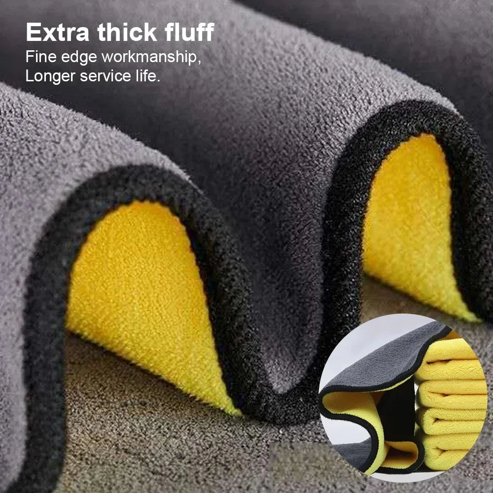 Microfiber Car Wash Towels 3/5/10-Pack – Lint-Free Detailing Cloths Car Detailing Towels SPOT
