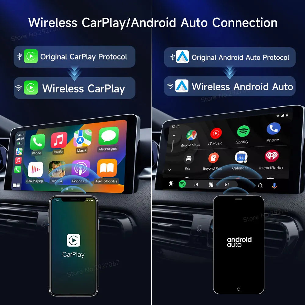 CarlinKit 5.0 Wireless CarPlay & Android Auto Adapter Wireless CarPlay Adapter SPOT