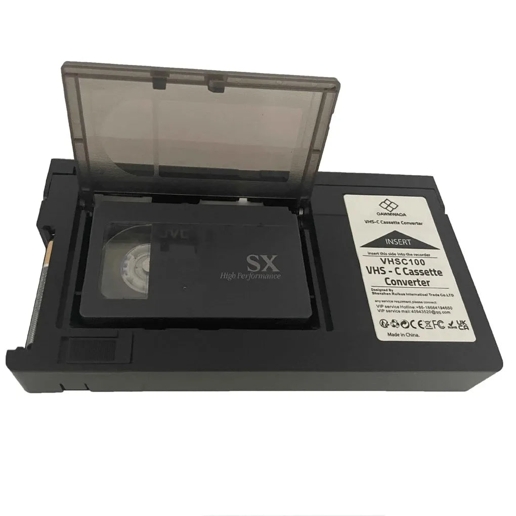 VHS to VHS-C Video Converter Box – Analog Tape Adapter Video Tape Adapter SPOT