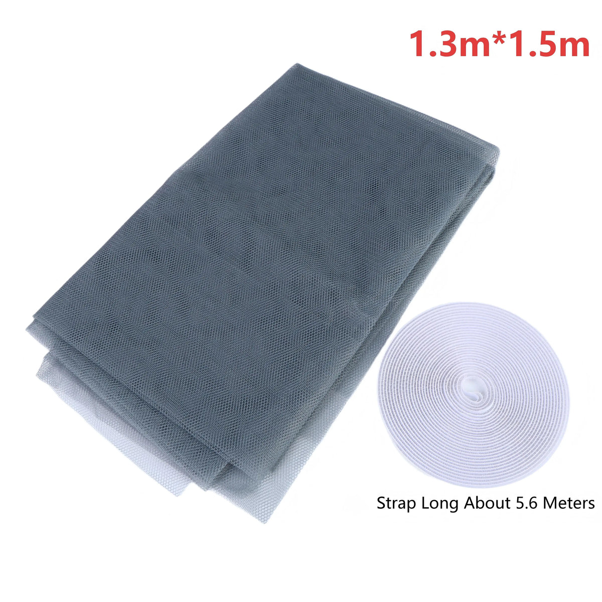 Cuttable Mosquito Window Screen Mesh – Tool-Free Install Window Insect Screen SPOT Gray 130x150cm