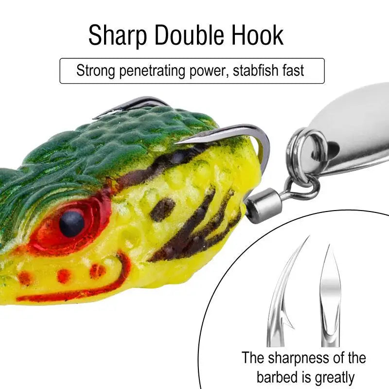 Mini Frog Fishing Lure 3cm 4.3g – 16 Colors Double Hook Fishing Lure SPOT
