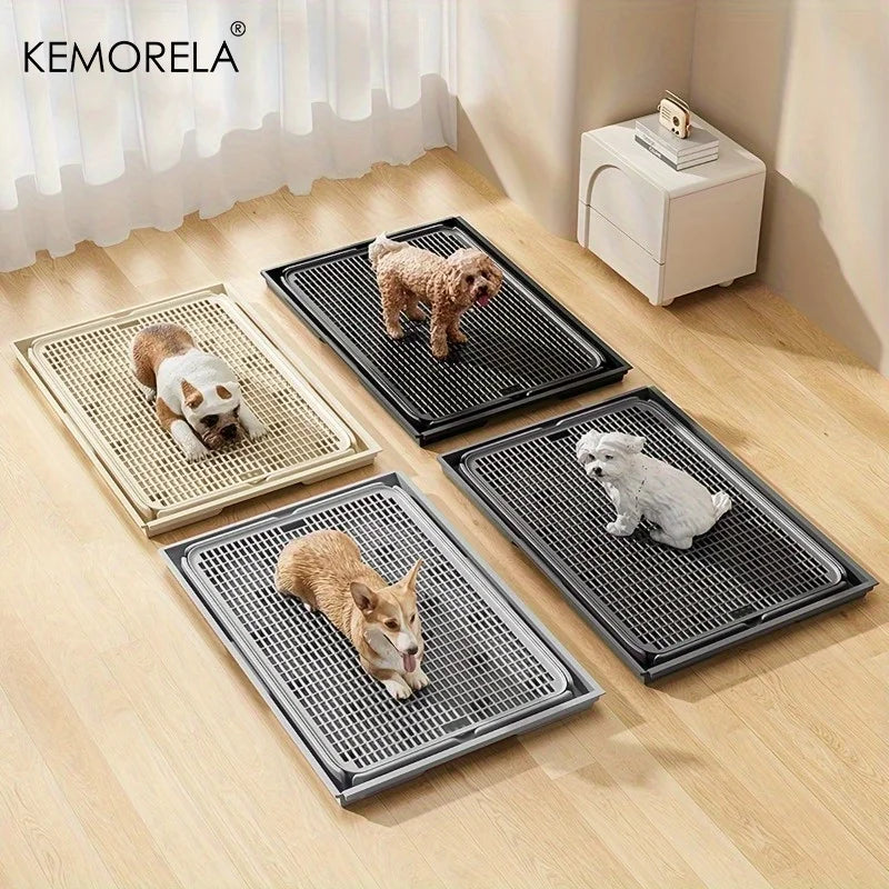 KEMORELA 2-in-1 Dog Potty Tray & Cat Litter Mat | Non-Slip Pet Potty Mat SPOT