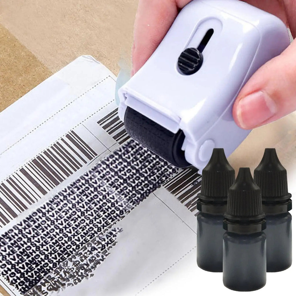 3-Pack 10ml Black Stamp Ink Refills – Privacy Security Seal Stamp Ink Refill SPOT