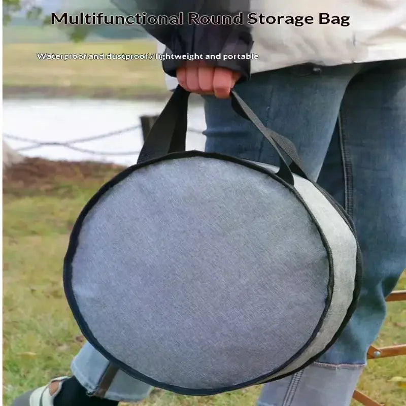 Round Waterproof Oxford Carry Bag – Camping, Fishing & Outdoor Outdoor Storage Bag SPOT