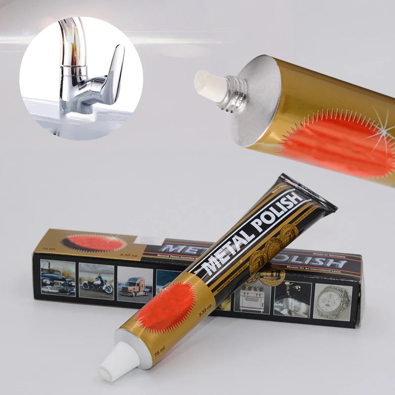 GLASKLARE Metal Polish Paste – Shine, Clean & Protect Metal Polish Paste SPOT 75ML