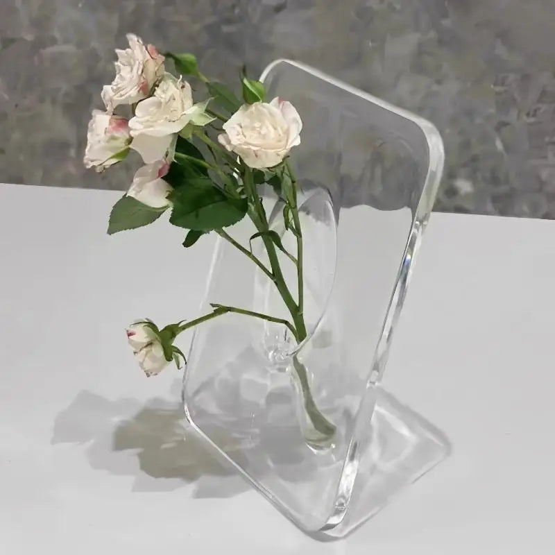 Acrylic Photo Frame Vase – Hydroponic Flower Home Décor Photo Frame Vase SPOT