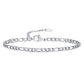 3mm Figaro Chain Bracelet – Gold & Silver Stainless Steel Women Chain Link Bracelet SPOT Silver Color