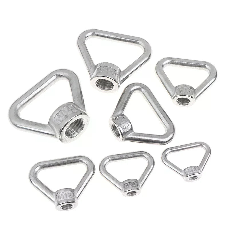 Stainless Steel 304 Eye Bolt & Nut Set – M8 to M24 Lifting Rings Eye Bolt Set SPOT