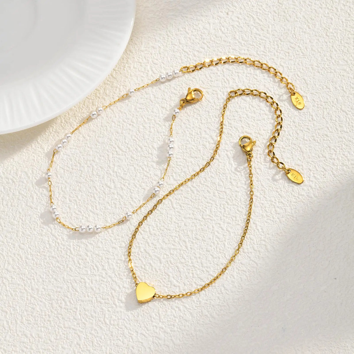 Dainty Layered Anklet – 18K Gold Plated Stainless Steel Layered Anklet SPOT
