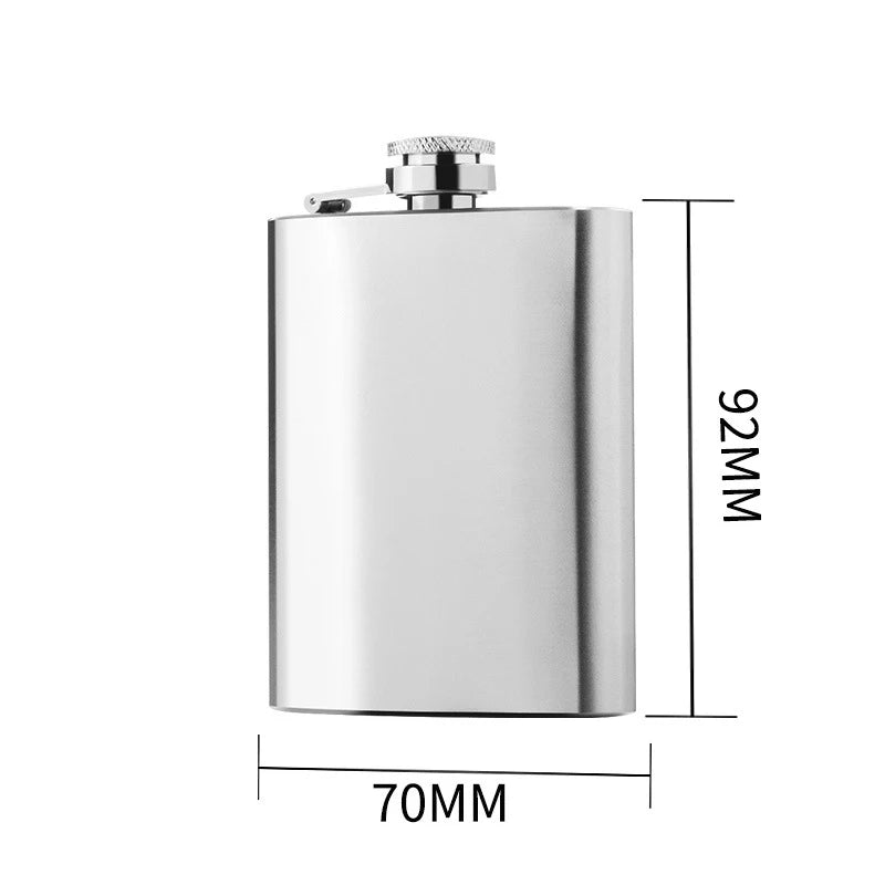 Stainless Steel Hip Flask with Funnel Cap – 1–8 Oz Sizes Hip Flask SPOT A4