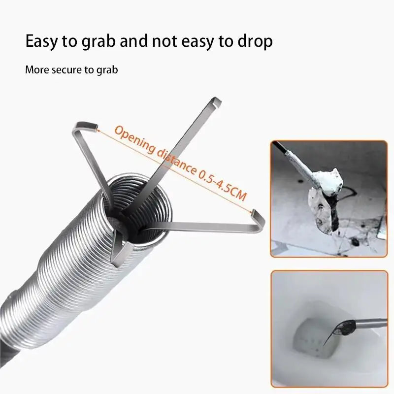 Flexible Alloy Car Drain Pipe Cleaning & Unclogging Tool Car Drain Cleaning Tool SPOT