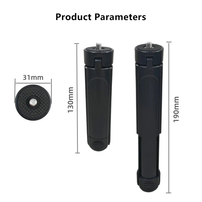 Foldable Mini Tripod 1/4" Screw Mount – Camera Handle Grip Mini Camera Tripod SPOT