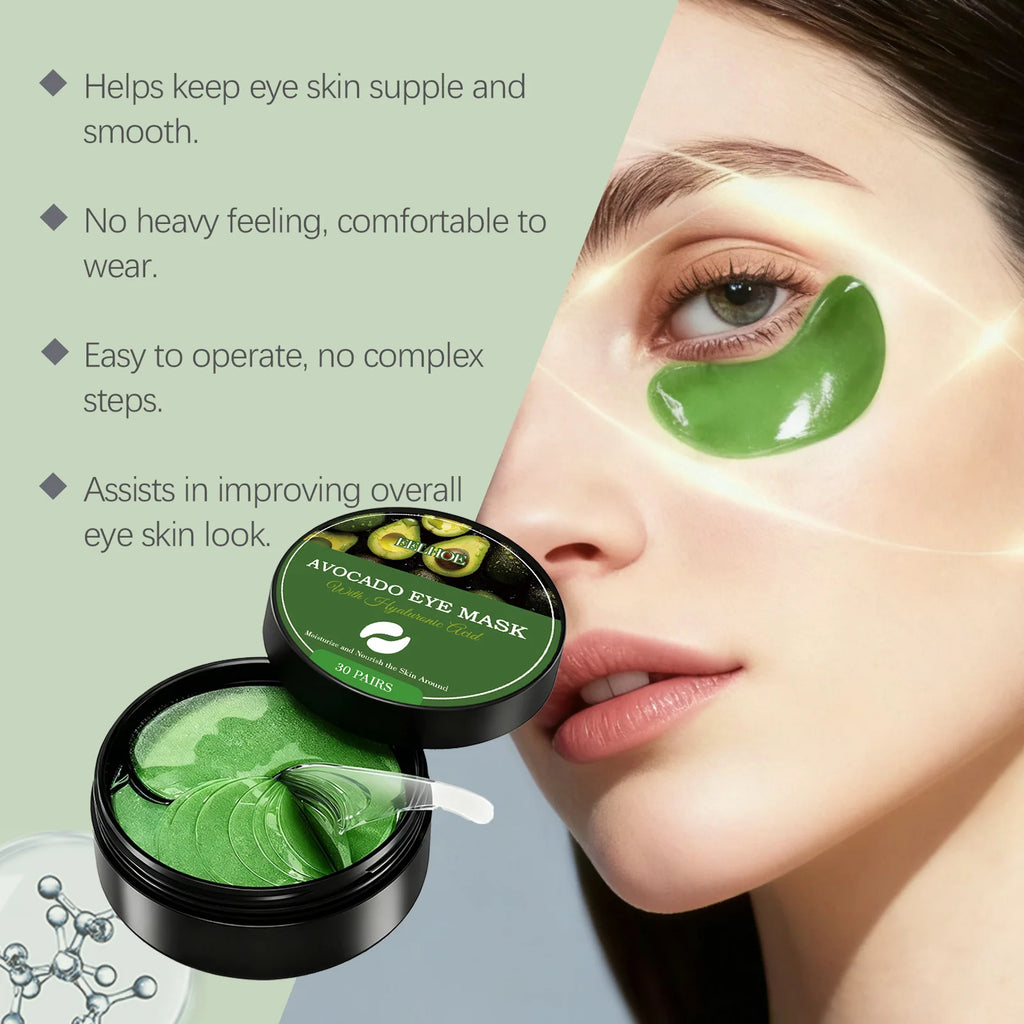 Eelhoe Hyaluronic Acid Under Eye Masks – 30 Pairs Hydrating Under Eye Mask SPOT