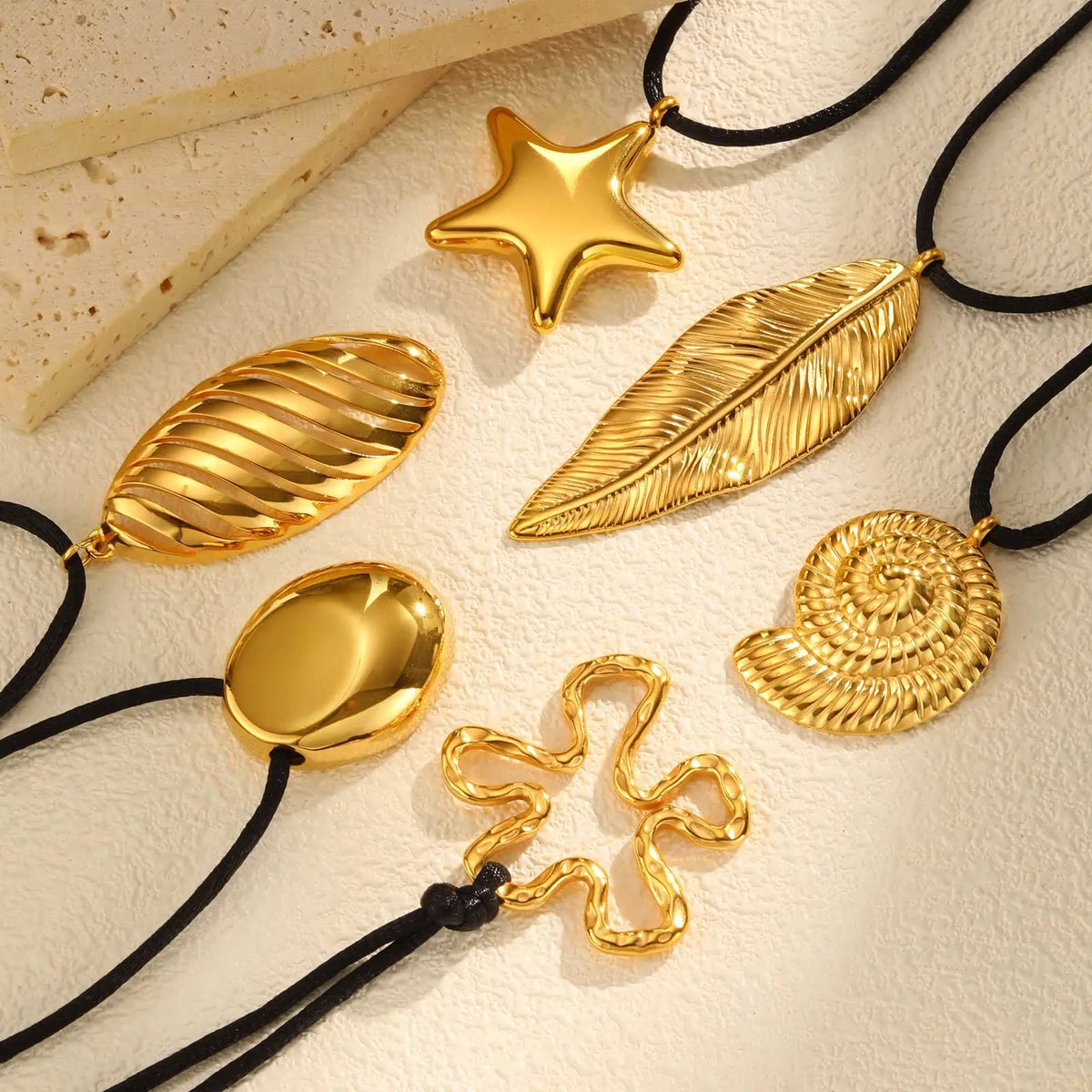 Meaeguet Long Sweater Chain Necklace – Geometric Pendant Pendant Necklace SPOT