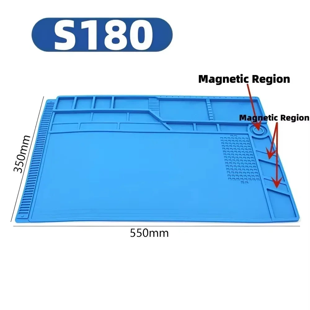 ESD Antistatic Soldering Mat – Heat-Resistant Silicone Work Pad ESD Soldering Mat SPOT S180 550 X 350mm