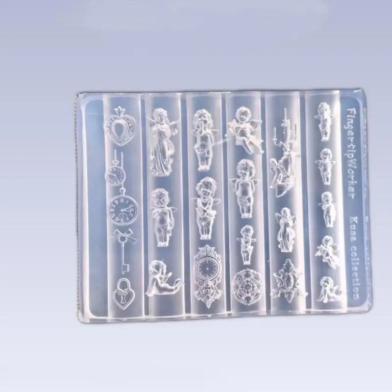 3D Silicone Nail Mold – Angel, Clock & Heart DIY Nail Art Nail Art Mold SPOT