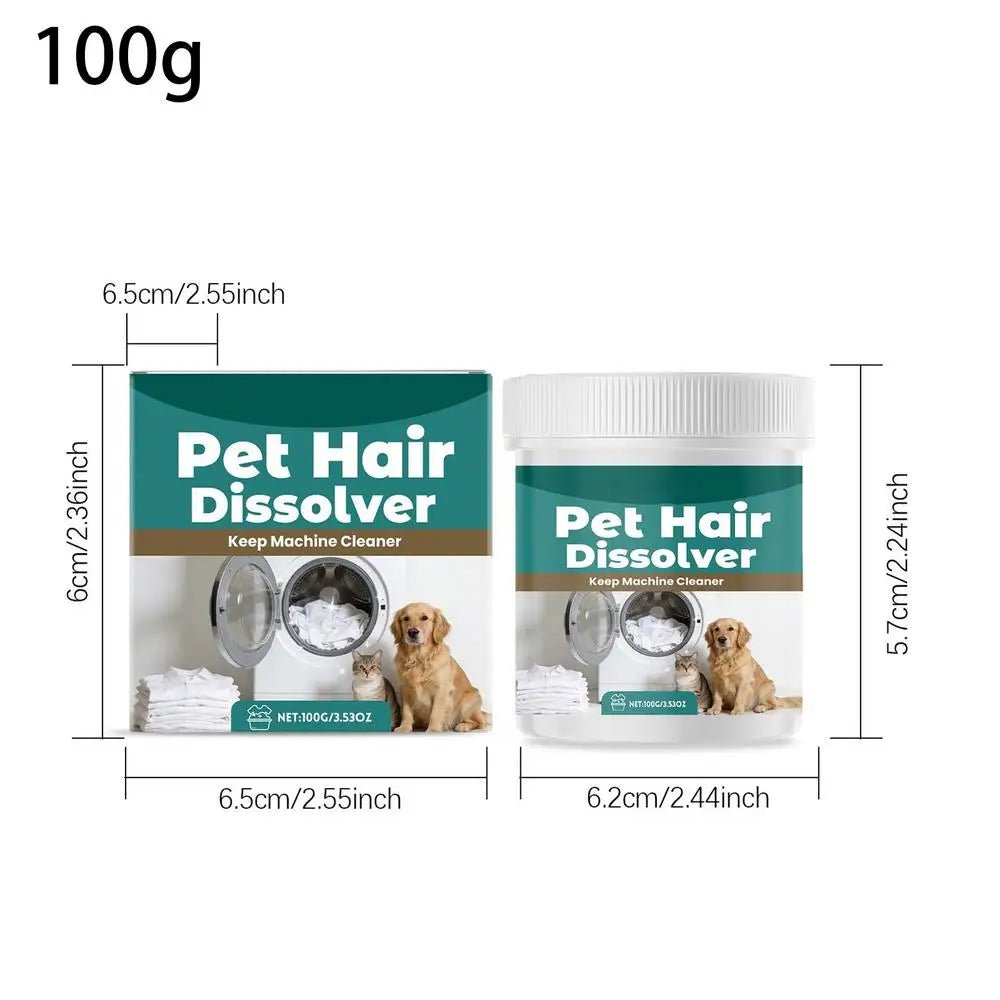 Pet Hair Dissolving Powder for Washing Machine – 100g Laundry Cleaning Powder SPOT a