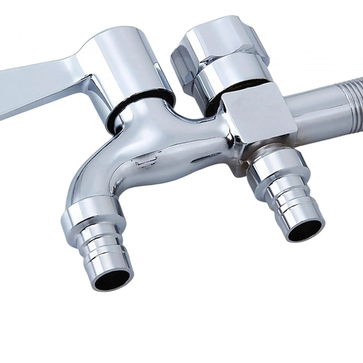 Wall Mounted Double Outlet Faucet – Laundry & Kitchen Sink Wall Mount Faucet SPOT Vertical Switch