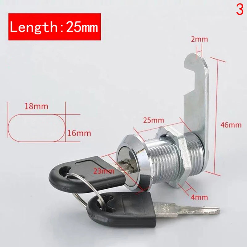 HUXUAN Cam Cylinder Lock – Cabinet, Mailbox & Drawer Cylinder Cam Lock SPOT 225mm Differ key