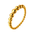 Dainty Beaded Ball Ring – 18K Gold Stainless Steel Stackable Fashion Ring SPOT US ring size 06