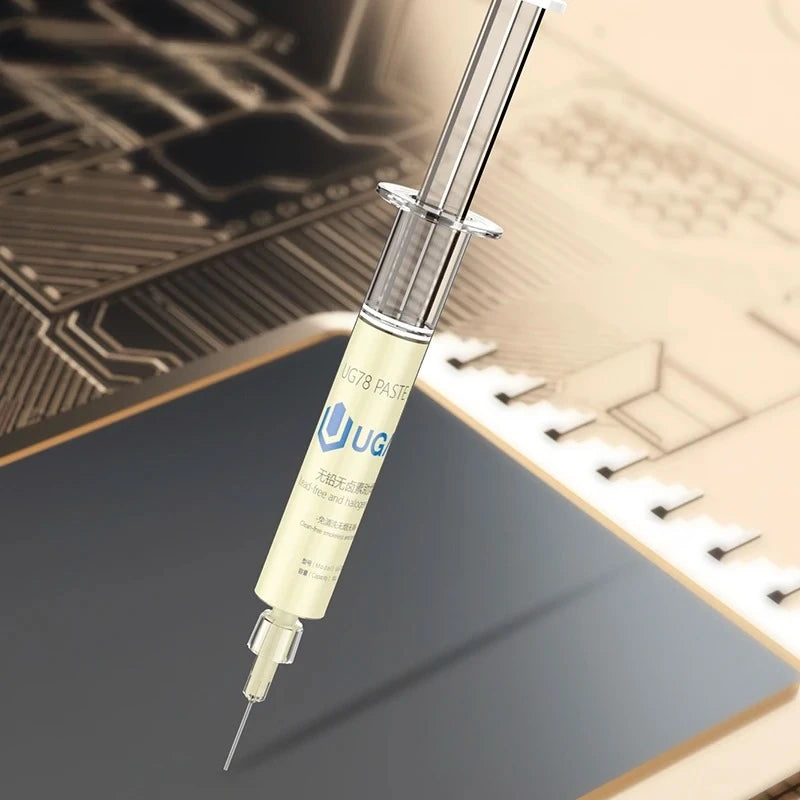 UG-78 10CC No-Clean SMD Solder Flux Paste Syringe – CE Cert Soldering Flux Paste SPOT