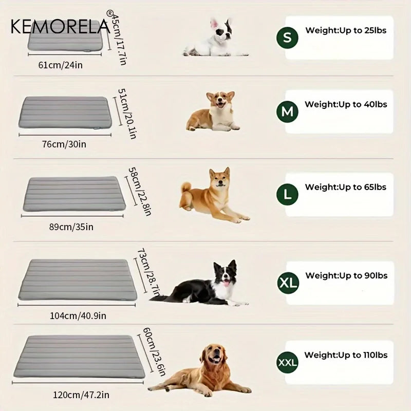 KEMORELA Extra Large Dog Bed Mat – Non-Slip Plush Crate Mat Dog Bed Mat SPOT