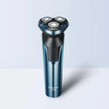 Men's Portable Electric Rotary Shaver – IPX7 & USB-C Fast Charge Electric Rotary Shaver SPOT Blue USB Type-C