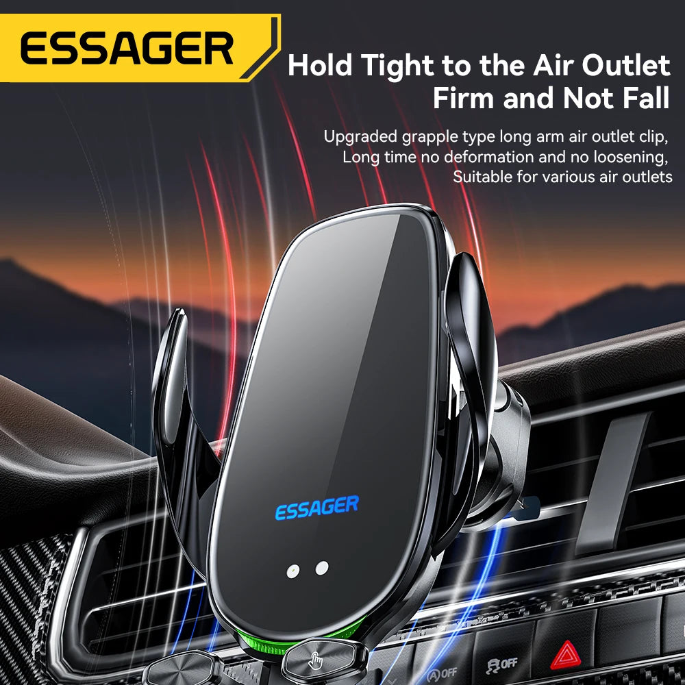 Essager 15W Qi Wireless Charger Car Mount – Air Vent Holder Wireless Car Charger Mount SPOT
