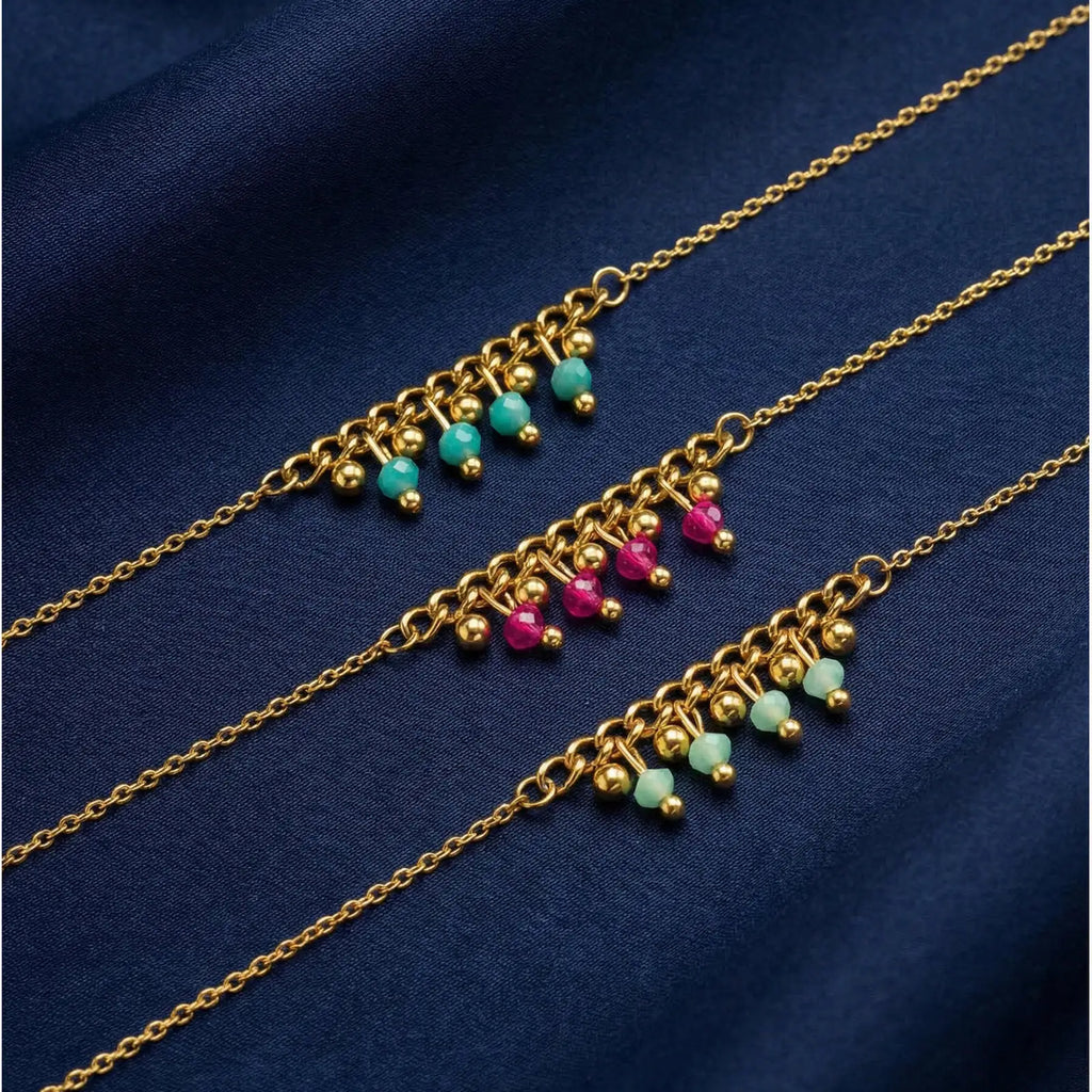 Boho Colorful Beaded Tassel Choker Necklace – Women's Beach Jewelry Beaded Choker Necklace SPOT