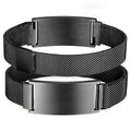Personalized Medical Alert ID Bracelet – Free Engraving | Stainless Steel Medical ID Bracelet SPOT BR-1602B