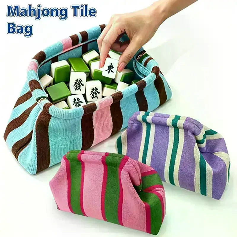 Tile & Card Game Storage Bag – Polyester Organizer Pouch Game Storage Bag SPOT