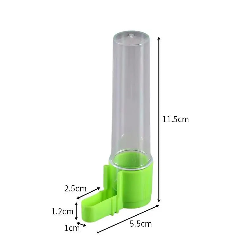 Automatic Transparent Bird Water Dispenser & Feeder | Easy Clean Bird Water Dispenser SPOT Green