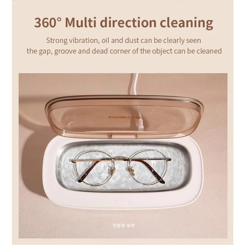 Portable 45kHz Ultrasonic Cleaner – Jewelry, Glasses | 300ml Ultrasonic Cleaner SPOT