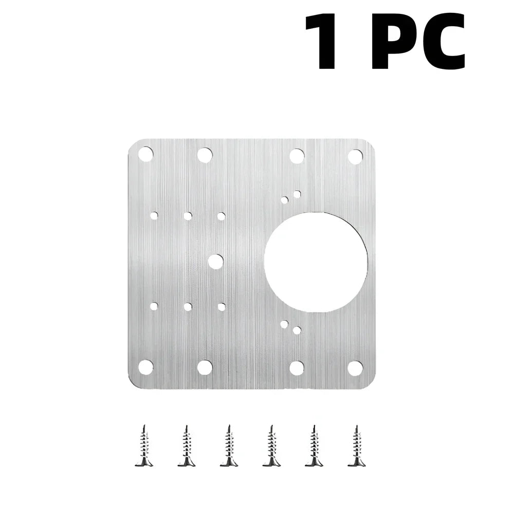 Stainless Steel Hinge Repair Plates – Cabinet & Drawer Fix Kit Hinge Repair Plate SPOT 1 PC