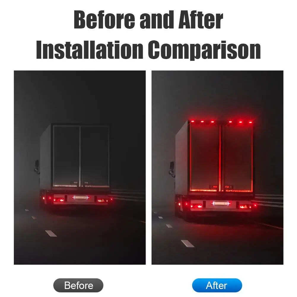 Solar Side Marker Warning Light – No Wiring, Vibration Sensor Solar Marker Light SPOT