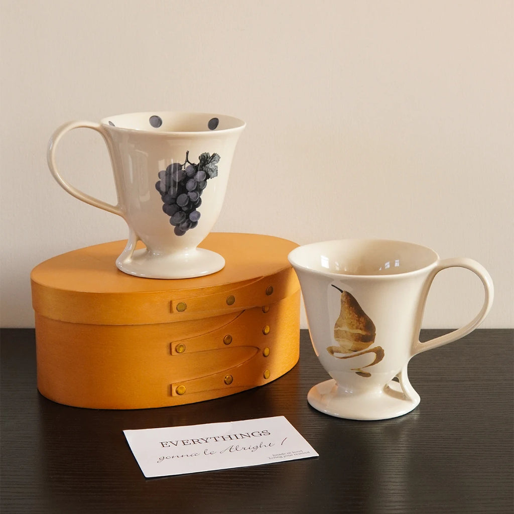 Retro Fruit Ceramic Mug – Porcelain Coffee & Tea Cup Gift Ceramic Coffee Mug SPOT