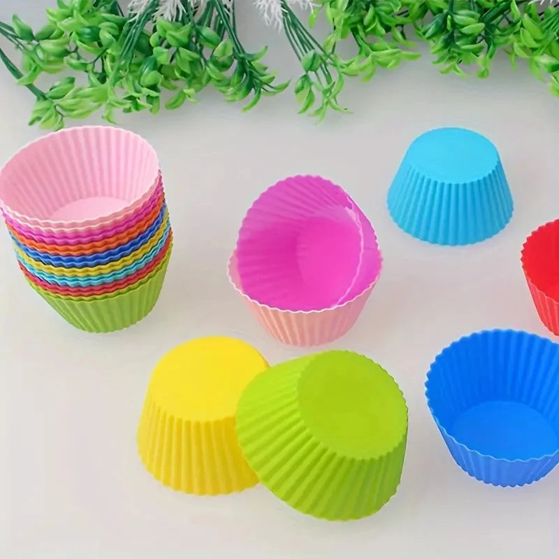 Food Grade Silicone Cupcake & Muffin Molds – BPA-Free, Non-Stick Silicone Baking Molds SPOT